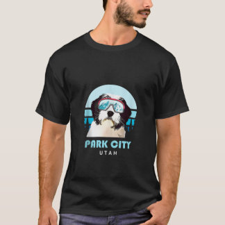 Polska Lowland Sheepdog Ski Park City Utah Hund Lo T Shirt