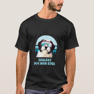 Polska Lowland Sheepdog Skiing Coolest Hund Kväll  T Shirt