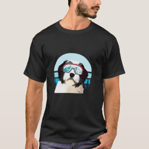 polska Lowland Sheepdog Skiing Winter Ski Hund Kär T Shirt