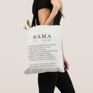 Polska Mamma Gift - MAMMA Definition Ecru Tygkasse