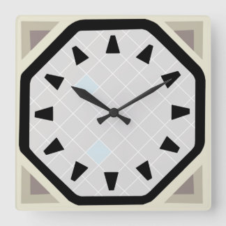 Polska Måne Clock Fyrkantig Klocka
