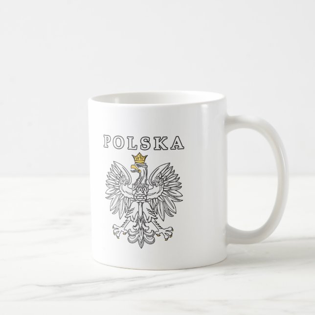 Polska med polsk öre kaffemugg (Höger)
