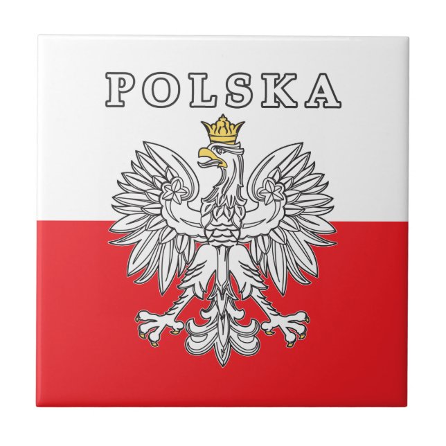 Polska med polsk öre kakelplatta (Framsidan)