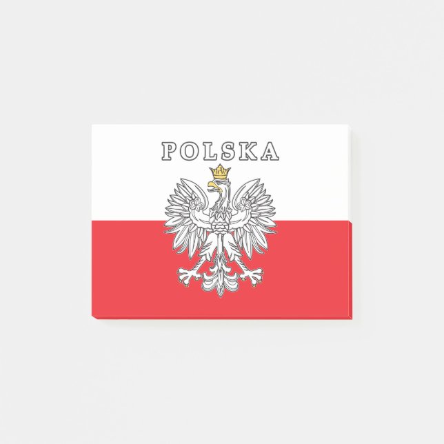 Polska med polsk öre post-it block (Framsida)