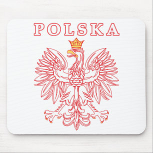 Polska med rött polskt öre musmatta