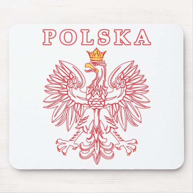Polska med rött polskt öre musmatta (Framsidan)