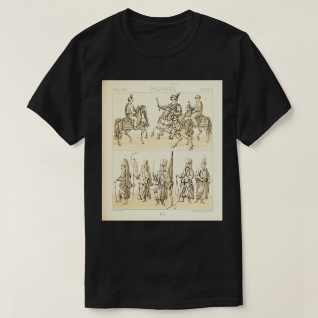 Polska mode och livsstil 1700-talet t shirt (Design framsida)
