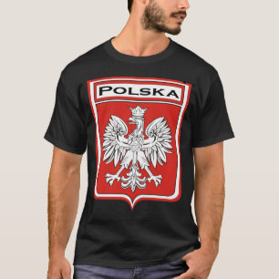 polska-mörk Polska skyddar/den polska flagga Tröja