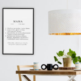 Polska Morsa Gift - MAMMA Definition Perfect Poster