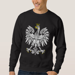 Polska nationalörgen Röda Pridet Stil polska Eagle Lång Ärmad Tröja