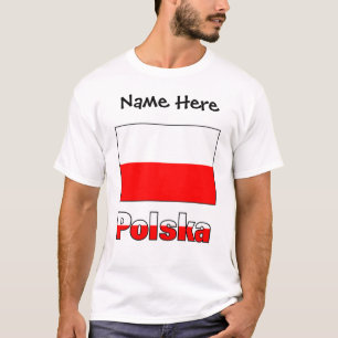 Polska och polska Flagga T Shirt