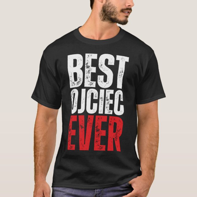 Polska Ojciec Bästa polska Pappa någonsin polska P T Shirt (Framsida)
