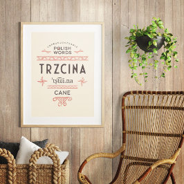 Polska Ord Käpp Poster