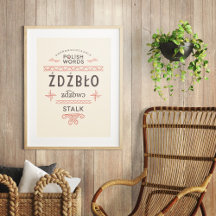 Polska Ord Stalk Poster