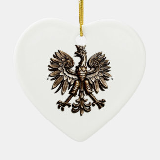 Polska örn julgransprydnad keramik