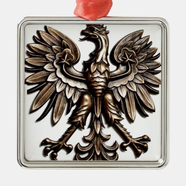 Polska örn julgransprydnad metall (Framsidan)