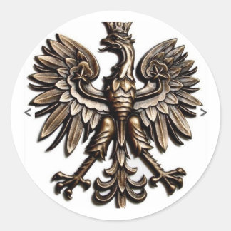 Polska örn runt klistermärke
