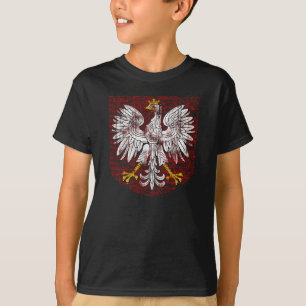 Polska örnunge mörka skjorta tee shirt