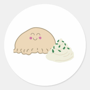 Polska Pierogi Runt Klistermärke