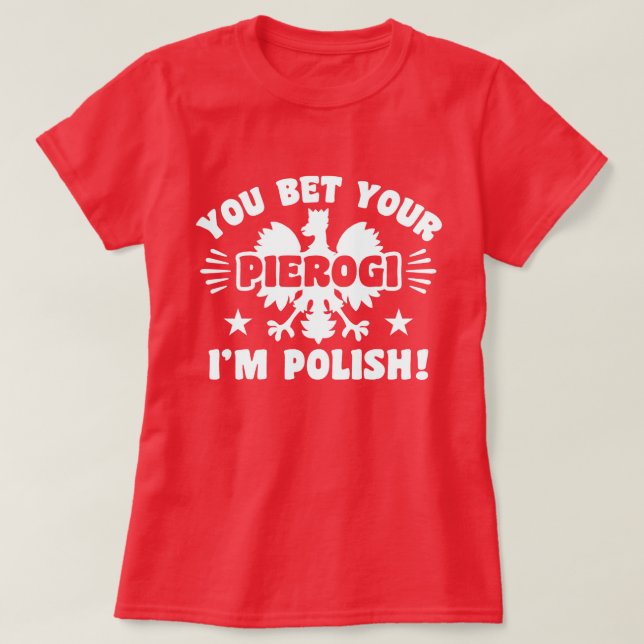 Polska Pierogi T-shirt (Design framsida)