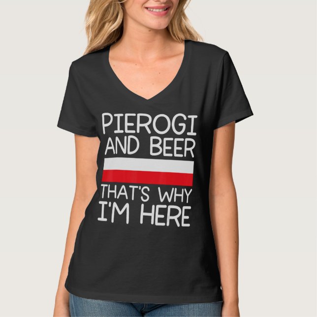 Polska pierogi t shirt (Framsida)