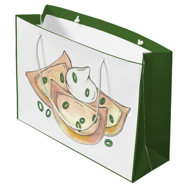 Polska Pierogies Foodie Grönt Onion Dumplings Food (Baksidan Vinklad)