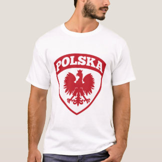 Polska Poland Polen Wappen Schild Geschenk T Shirt
