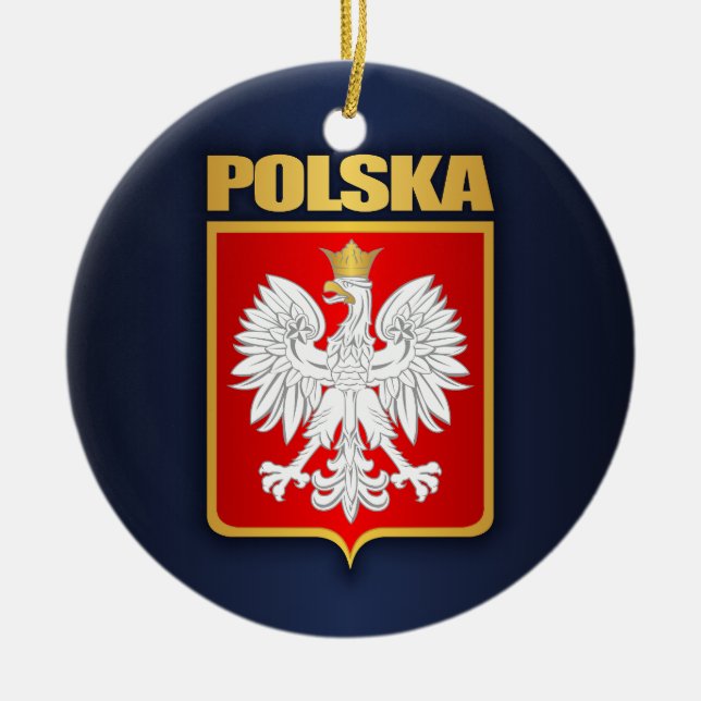 Polska (Polen) COA Julgransprydnad Keramik (Framsidan)
