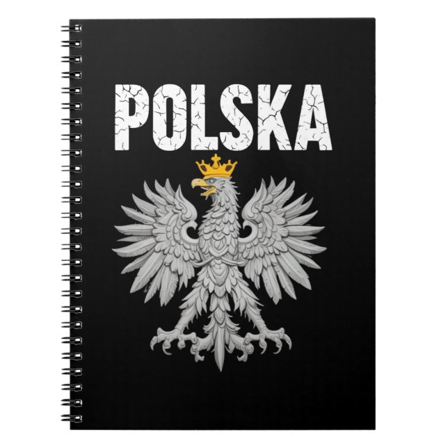 Polska Polen Eagle Pole Pride Polska Roots Polen Anteckningsbok (Framsidan)