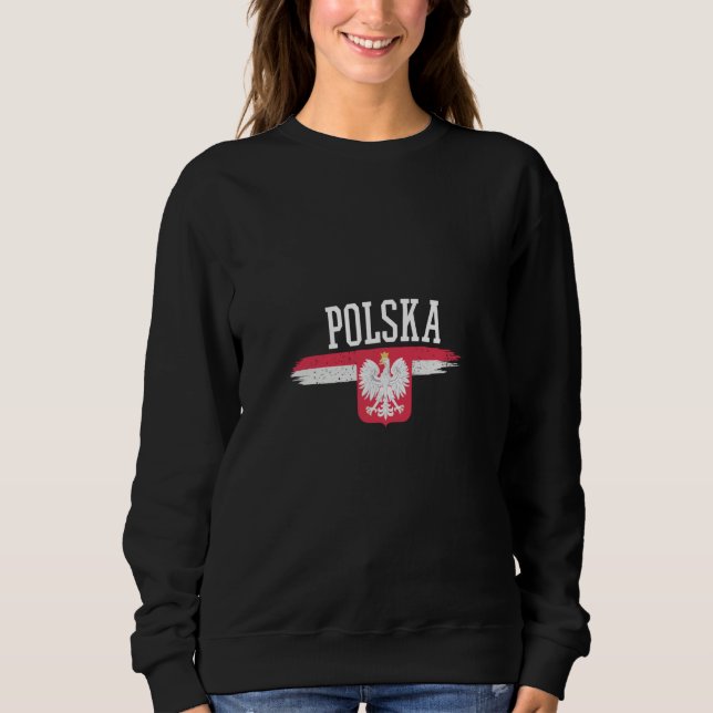 Polska Polish Poland  8 T Shirt (Framsida)