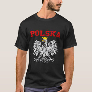 Polska polska Eagle Polen Flagga Polskt Pride Pols T Shirt