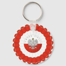 Polska Polska Independence day Cotillion Nyckelring