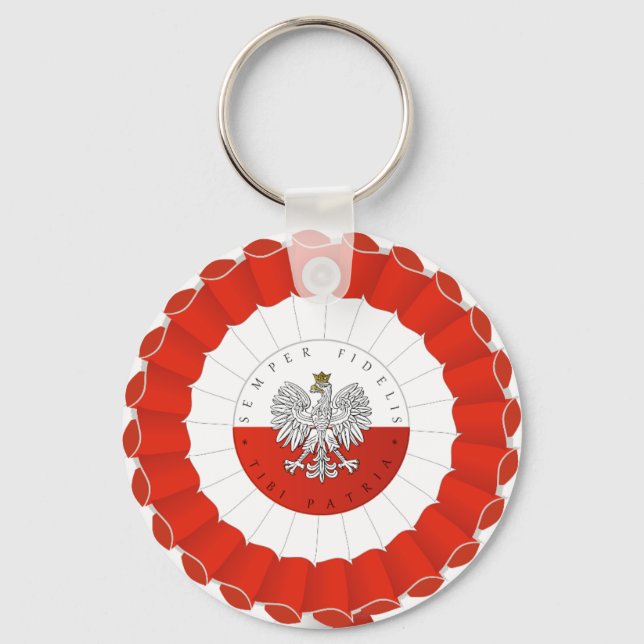 Polska Polska Independence day Cotillion Nyckelring (Framsida)