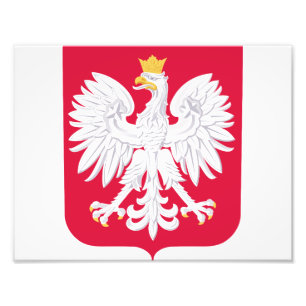 Polska polska jackande av arm fototryck