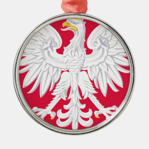 Polska polska jackande av arm julgransprydnad metall
