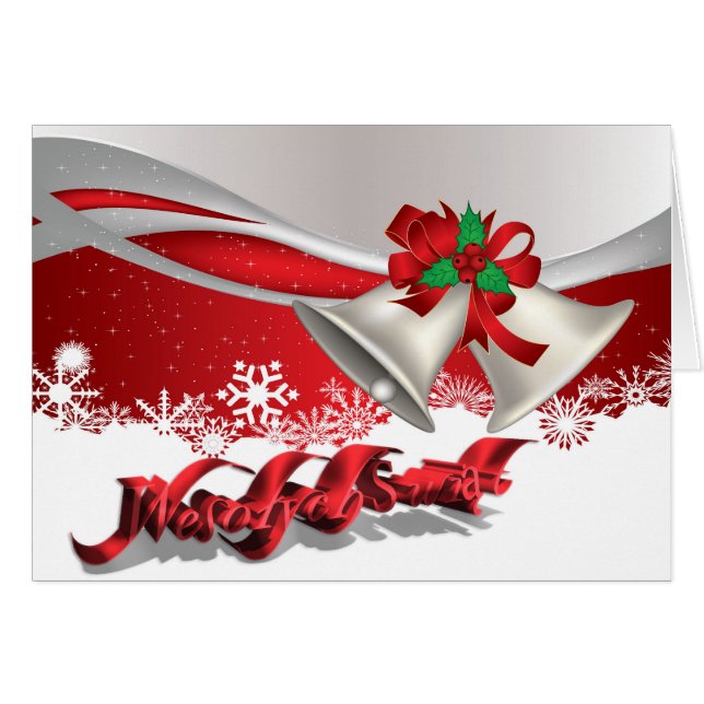 Polska/polski - God jul/Wesołych Świąt Hälsningskort (Framsidan Horizontal)