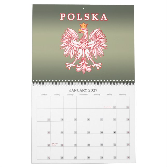 Polska Pridet Calendar Kalender (Jan 2027)