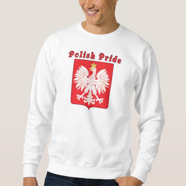 Polska Pridet Eagle Lång Ärmad Tröja (Framsida)