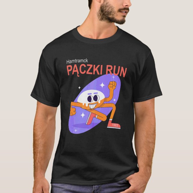 Polska Pridet Hamtramck Paczki Springa T Shirt (Framsida)
