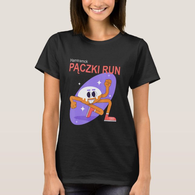 Polska Pridet Hamtramck Paczki Springa T Shirt (Framsida)