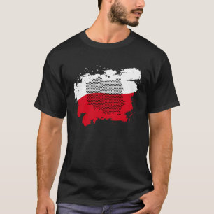 Polska Pridet Polen Flagga Polska Karta polsk Heri T Shirt