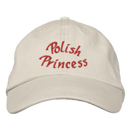 Polska Princess Cute Broderad Keps