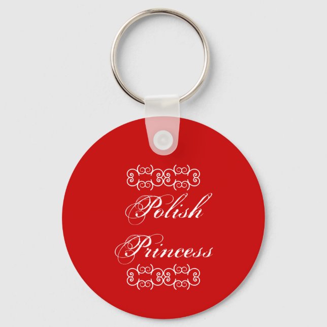 Polska Princess Cute Nyckelring (Framsida)