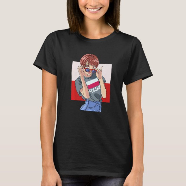 Polska Princess Girls Polen Flagga Polska Pride Dy T Shirt (Framsida)