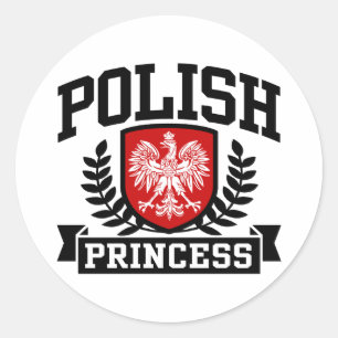 Polska Princess Runt Klistermärke
