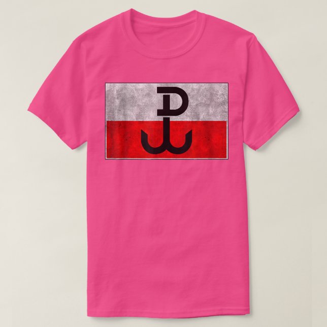 Polska PW Armia Krajowa Poland Pride Anchor T Shirt (Design framsida)
