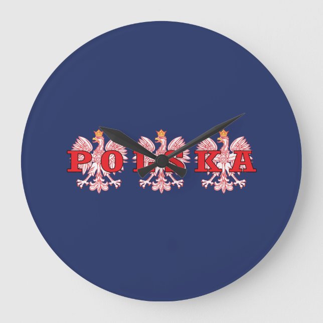 Polska Red Eagles Stor Klocka (Framsida)