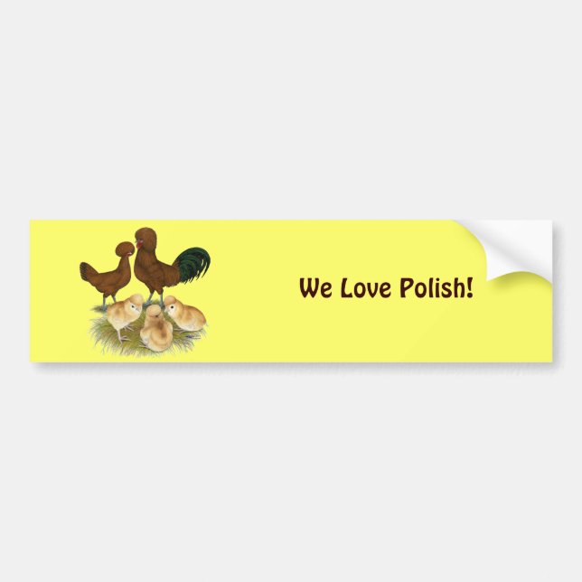 Polska: Röda familjen Bildekal (Framsidan)