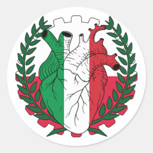 Polska Saint Josephs Day italian Italien Runt Klistermärke