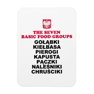 Polska sju matgrupper magnet